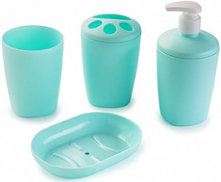 Set of bathroom accessories Aqua 4pc