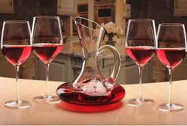 Wine Decanter & 6 Pc Glass Set