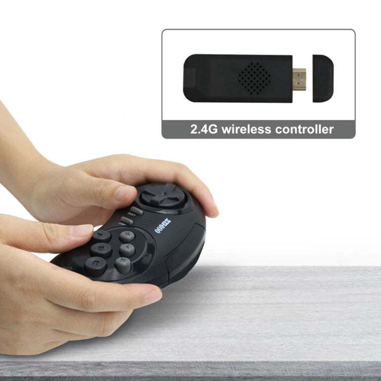 Wireless Gamepad Controller For Sega Genesis Built-in 1500+ Games HDMI-compatible TV Game