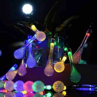 String Solar Lights 20LED Raindrop