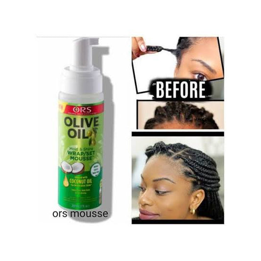 ORS Olive Oil Hold And Shine Wrap Set Mousse