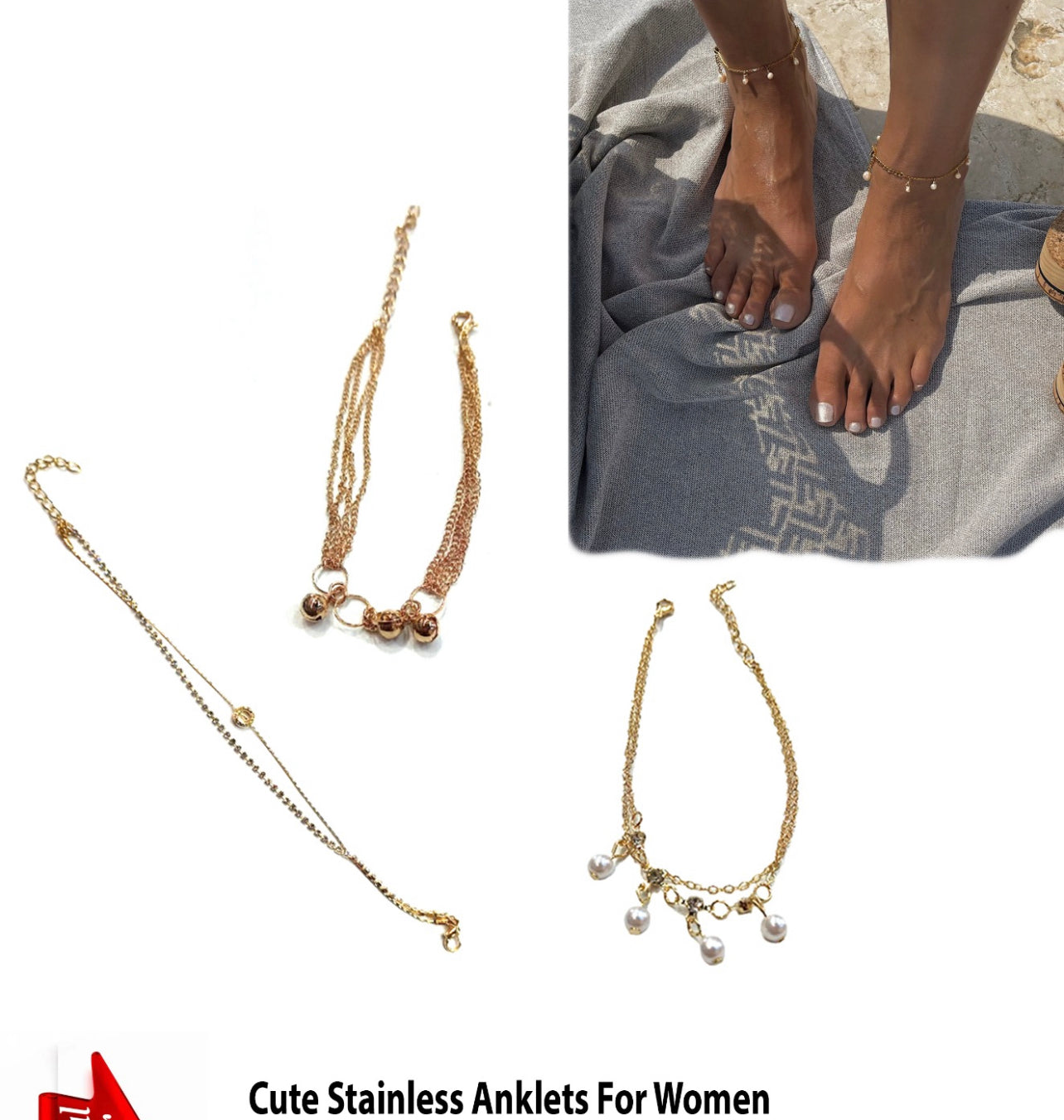 Cute Stainless Steel Anklets For Women