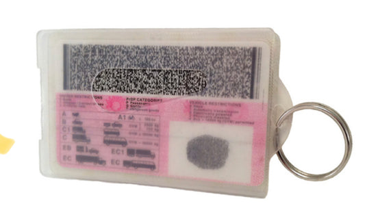 Licence Card Holder Key Ring