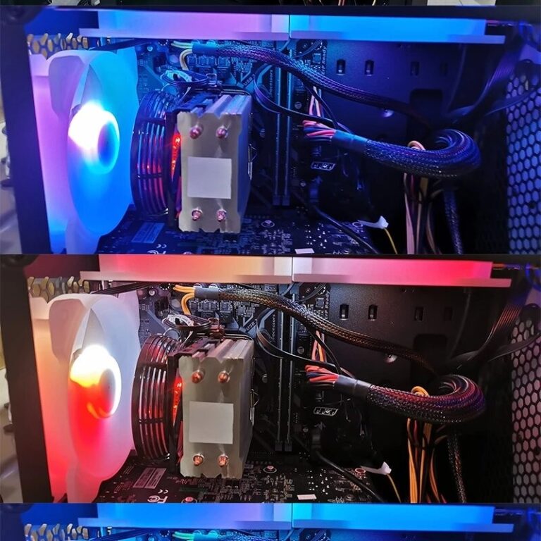 3pin 4pin Silent RGB LED Cooling Fan for Computer Case