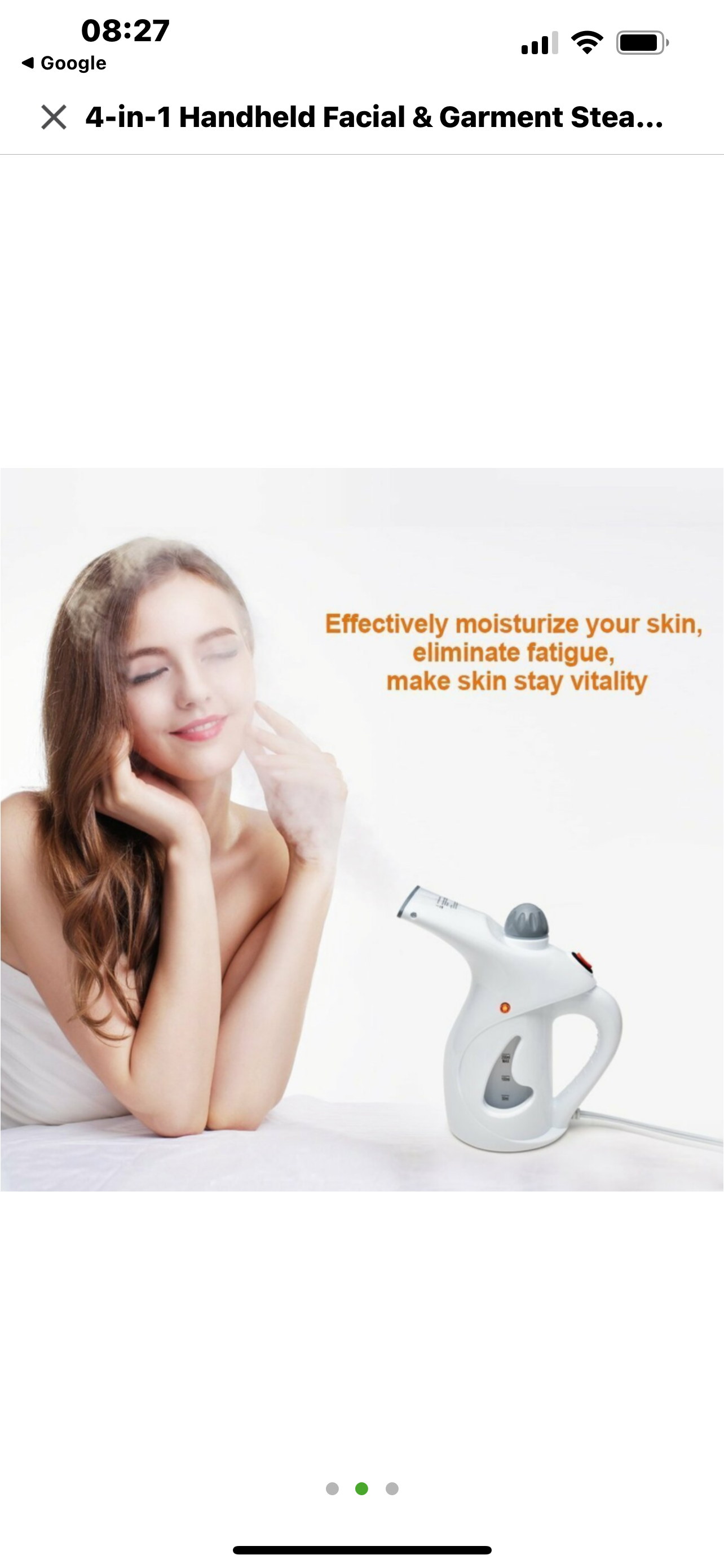 4-in-1 Handheld Facial & Garment Steamer