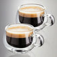 Double Wall Glass Mug 2pc