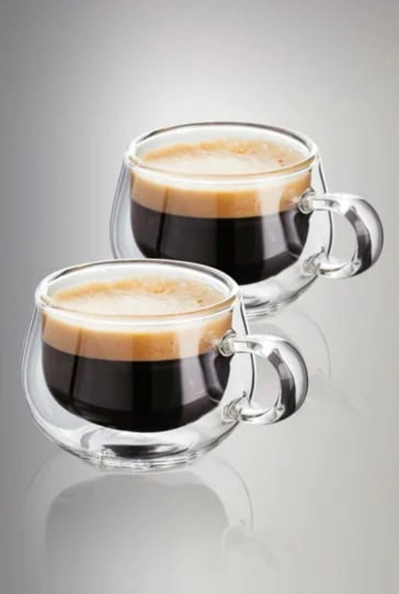 Double Wall Glass Mug 2pc