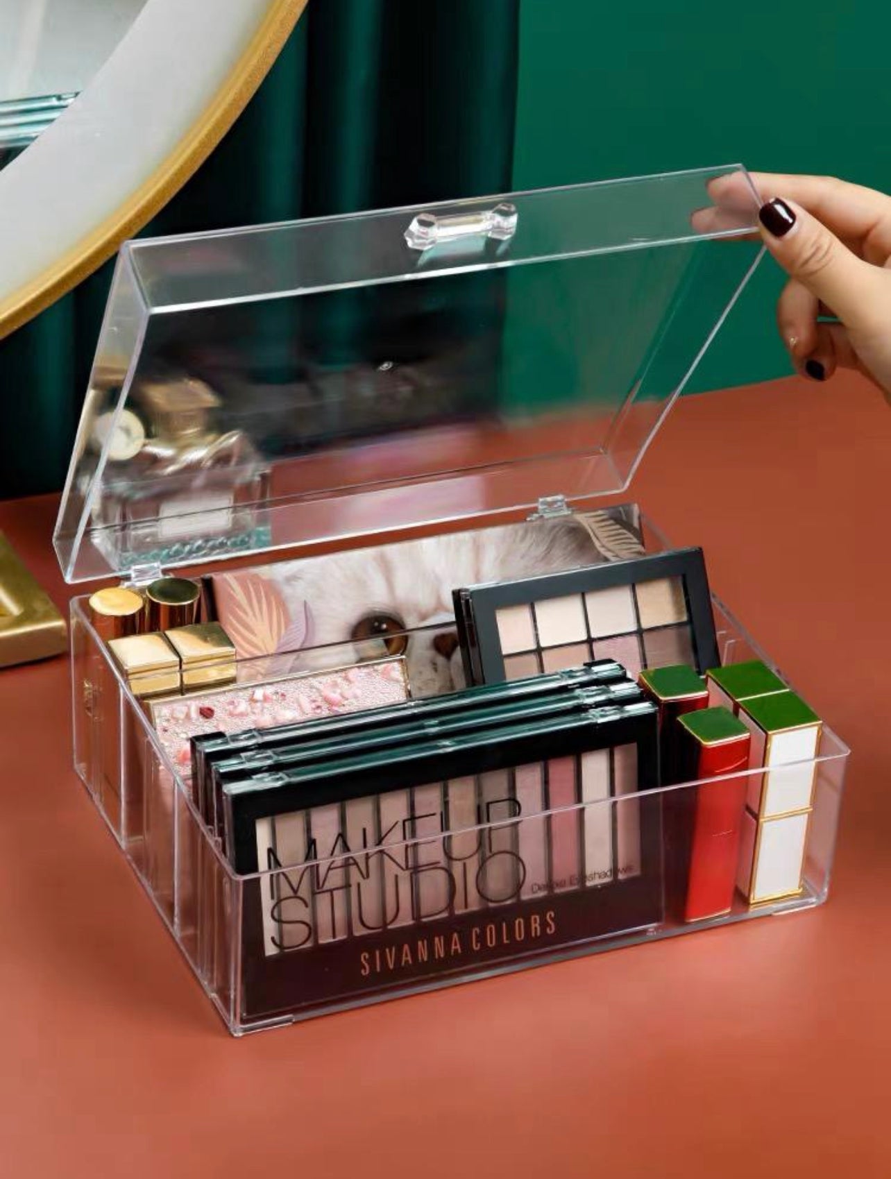 Acrylic 6 Grid Eyeshadow Organiser