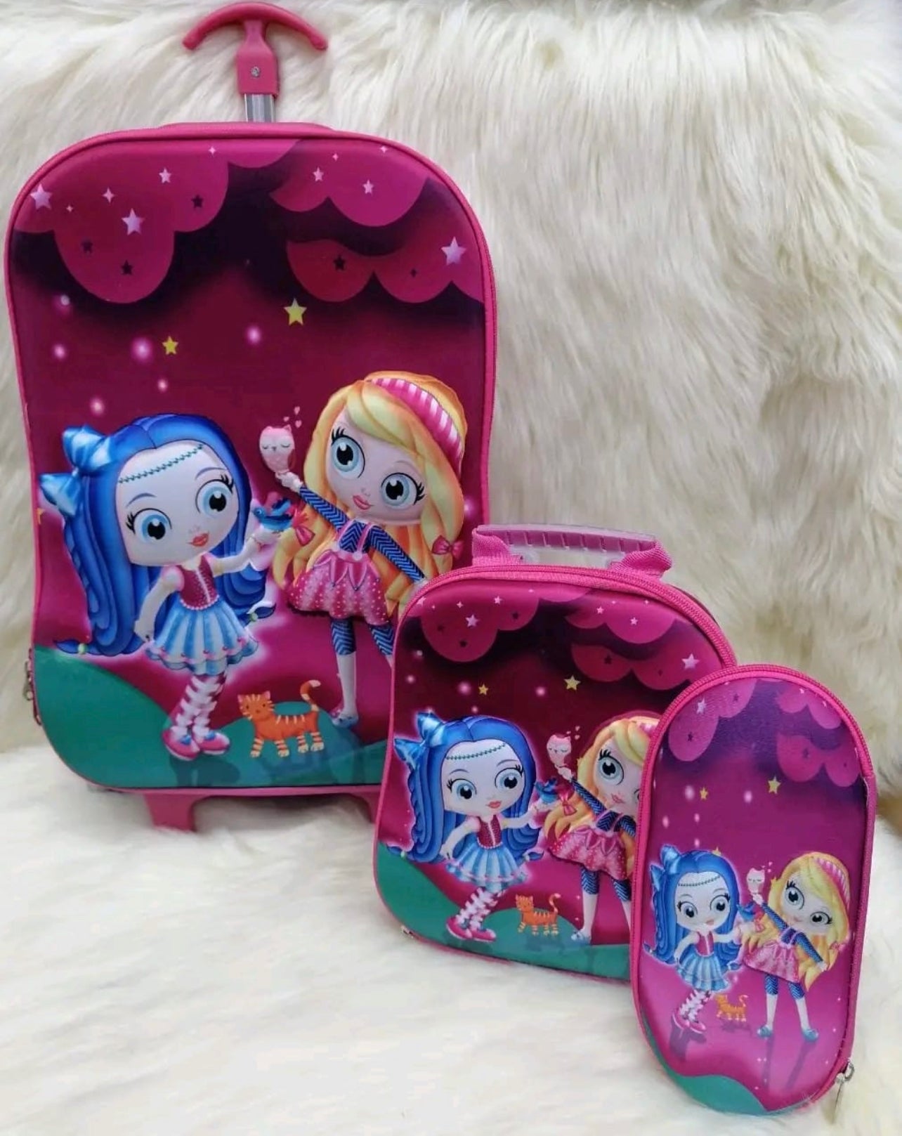 Disney Carton 3pc School Bag Set