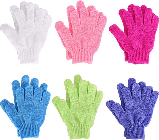 Double Sided Exfoliating Gloves Body Scrubbing Glove Bath