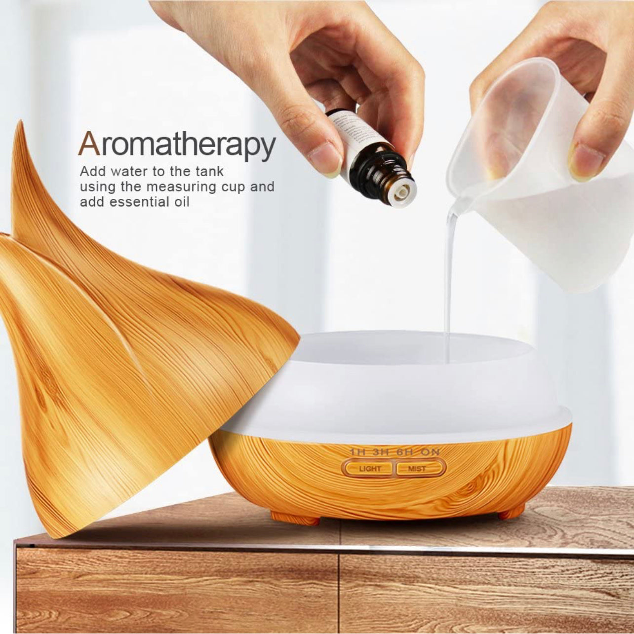 Essential Ultrasonic Aroma Diffuser & Oil