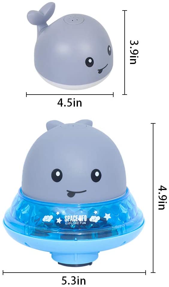 2 in 1 Whale Induction Spray Water And UFO Car Toy Megamall Online Store