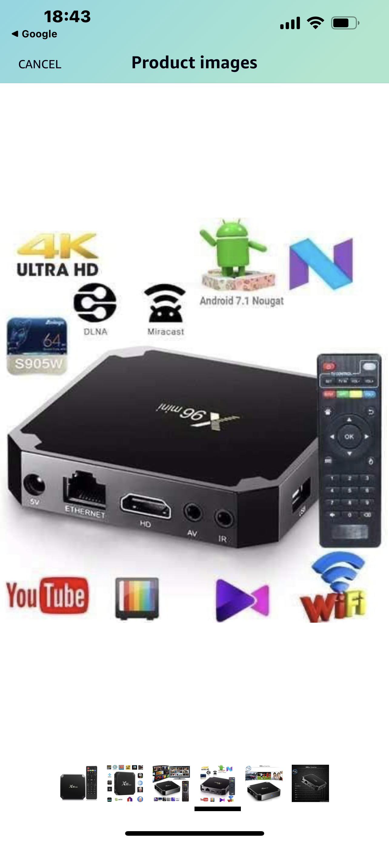 X96 Mini TV Box 4gb+32GB