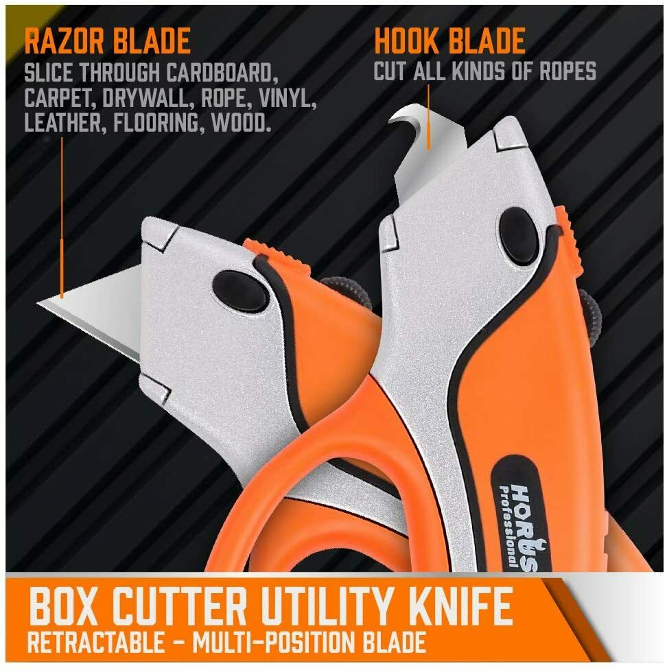 Heavy Duty Retractable Box Cutter Trimming Knife