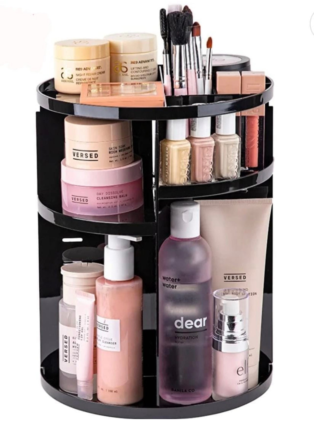 360 Degree Cosmetic Storage Organizer - Black