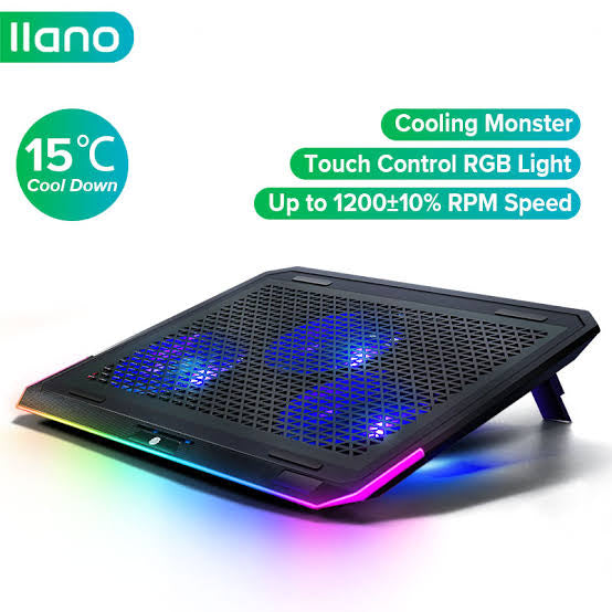 RGB Breathing LED Laptop Cooler