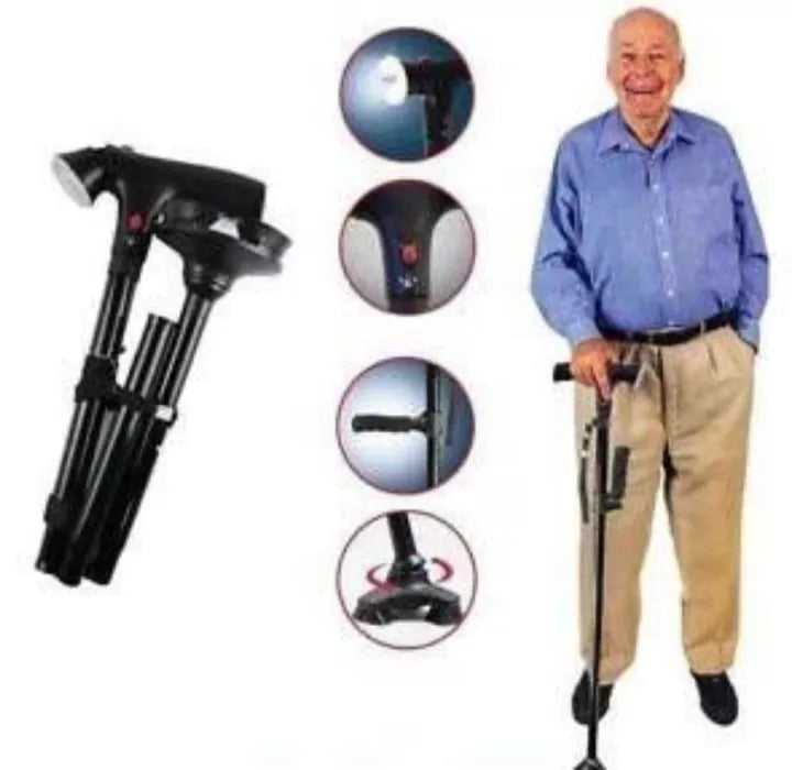 High Quality Trusty Foldable Cane with Built in Lights