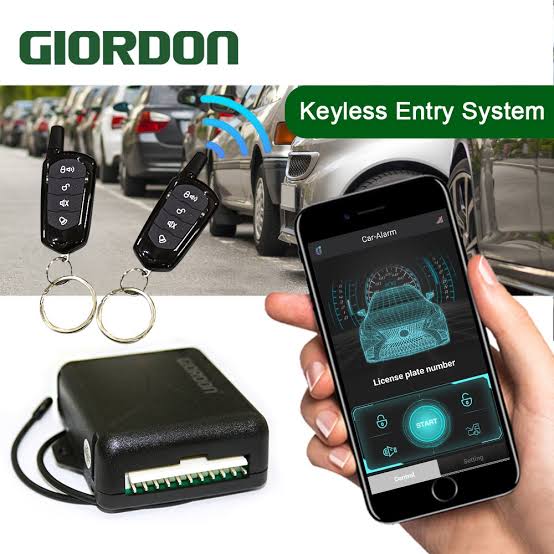 Car Alarm Security Systems Auto Remote Central Locking Kit Door Lock Keyless APP