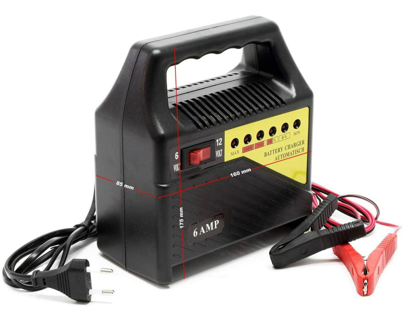 Fast Charging DC12V Battery Charger - 6amp