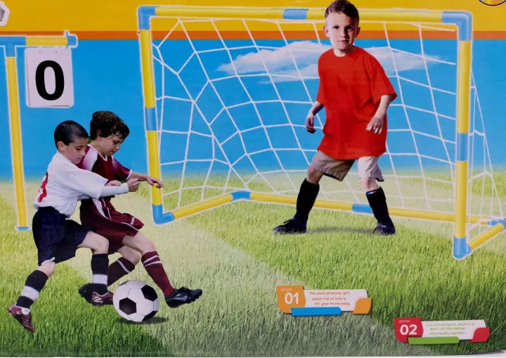 FOOTBALL PLAYSET SOCCER GOAL GAME