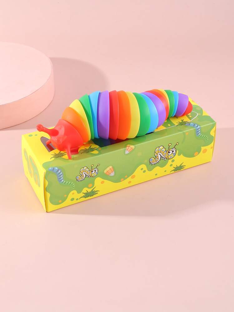 Toy Fidget Slug Sensory Flexible Desk Stress Relief Caterpillar Toy