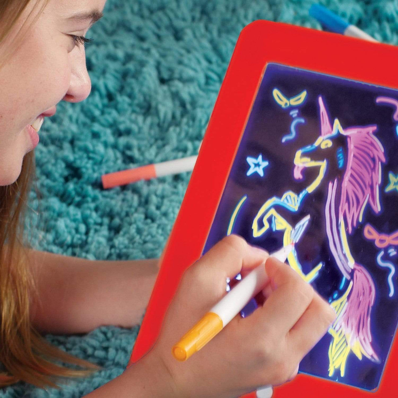 Glowing Neon Magic Light-Up Drawing Sketchpad