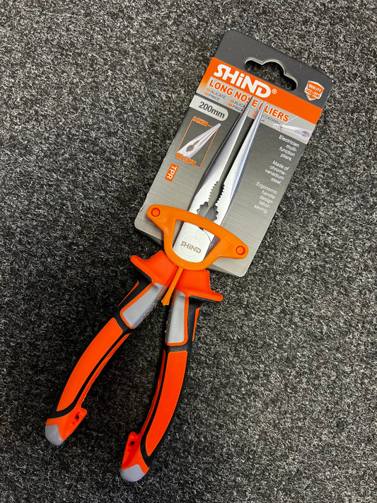 Shind Heavy Duty Long Nose Pliers - 200mm