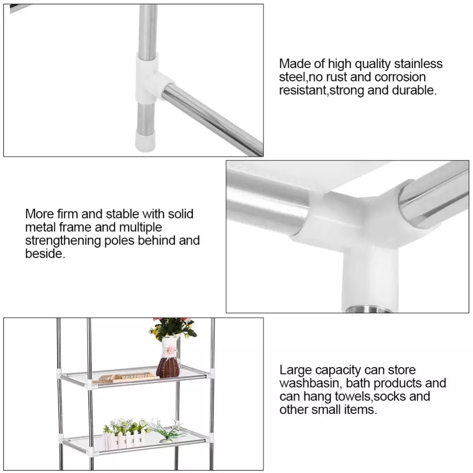 3-Tier Storage Bathroom Shelves