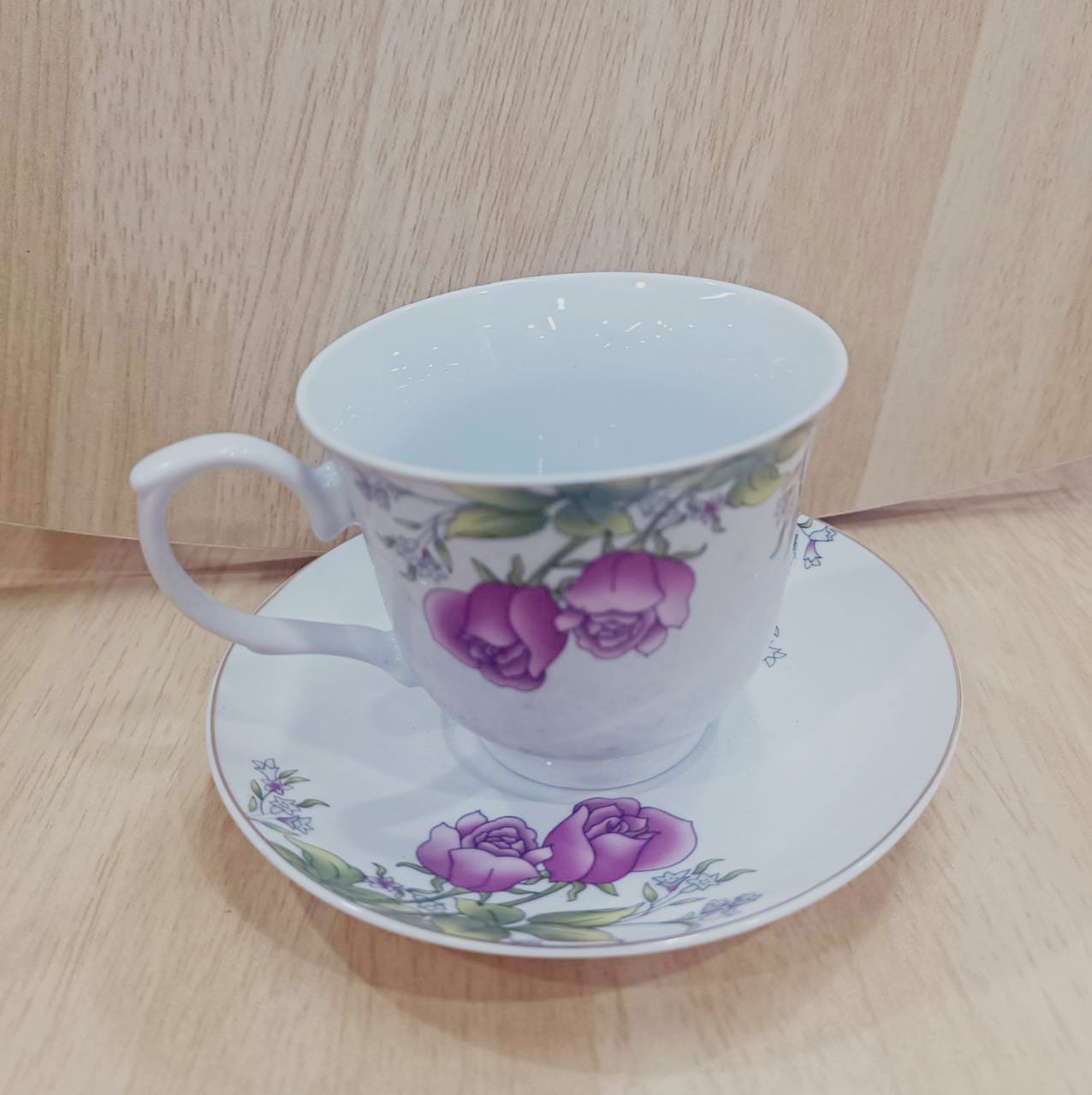 Vintage Regal Rose Tea Cup/Saucer Set 6pc