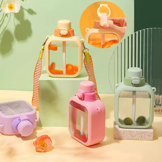 Kid Kawaii Capacity Water Bottle - Square