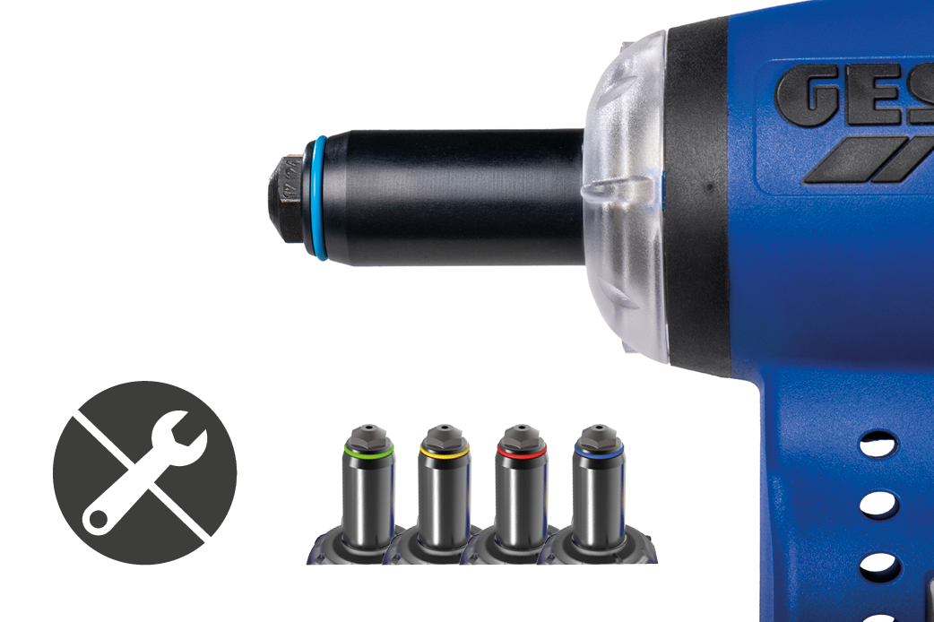 Riveting tool with brushless DC motor Birdie®