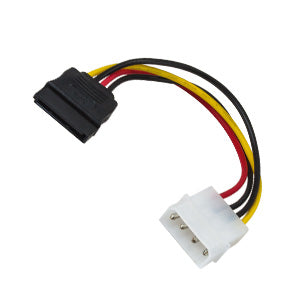 4-Pin Molex IDE Female to 15-Pin SATA Conversion Cable