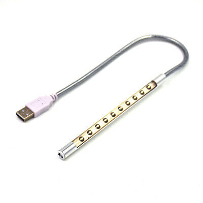 USB Light Lamp for Notebook PC Laptop Computer 10 LED Keyboard Reading Lamp