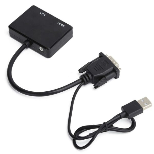 VGA To VGA And HDMI Splitter With USB Cable