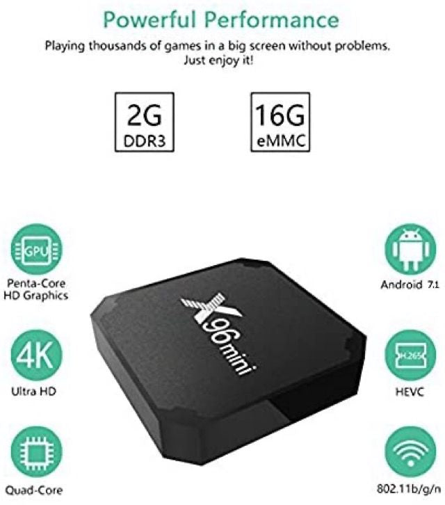 X96 Mini TV Box 4gb+32GB