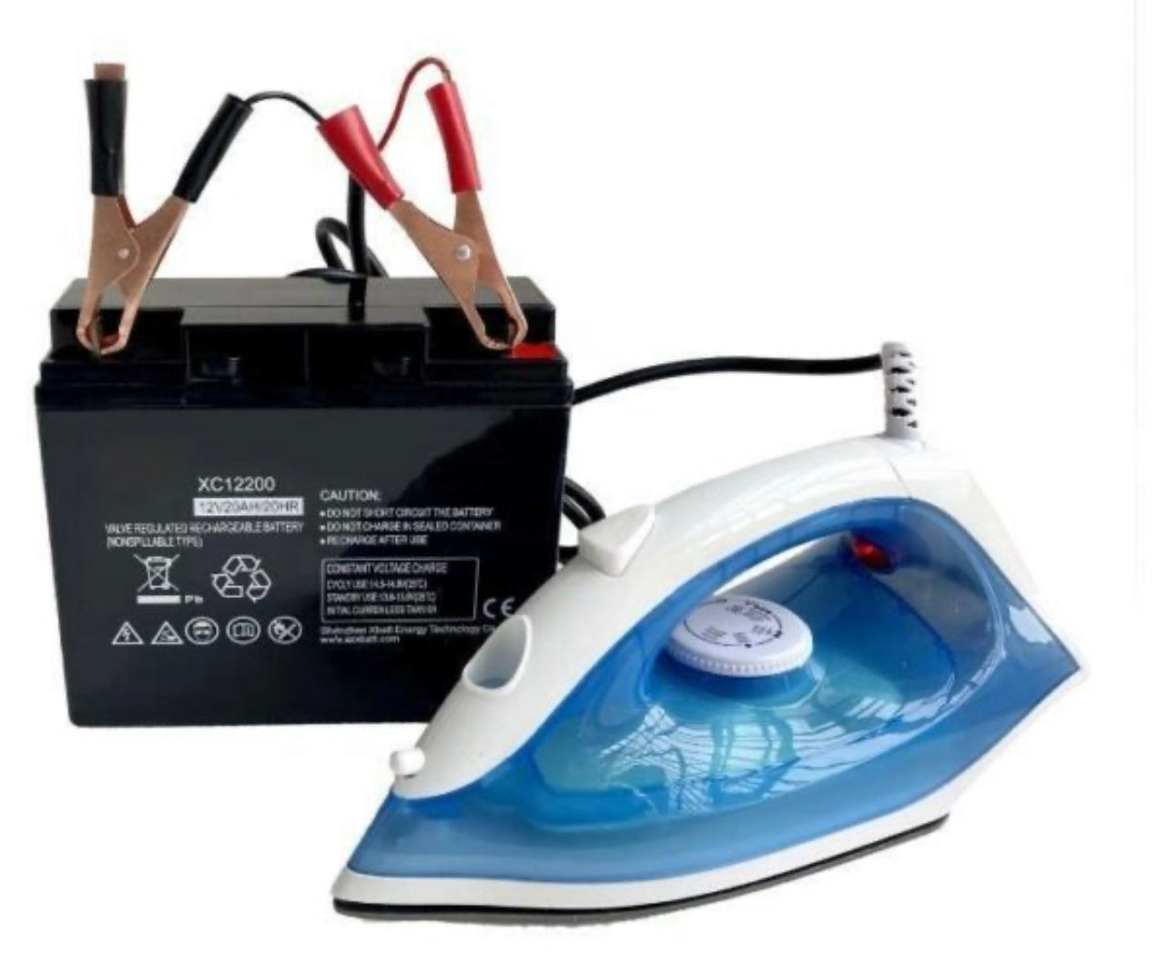 Battery Operated dry iron