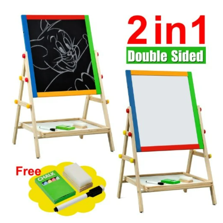 2 in 1 Kids Folding Drawing Board