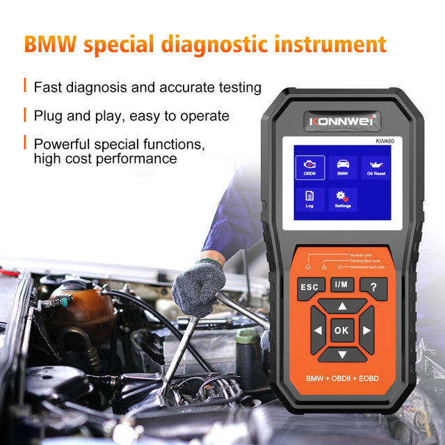 Konnwei KW480 Professional for all BMW Cars Full System Diagnostic Tool