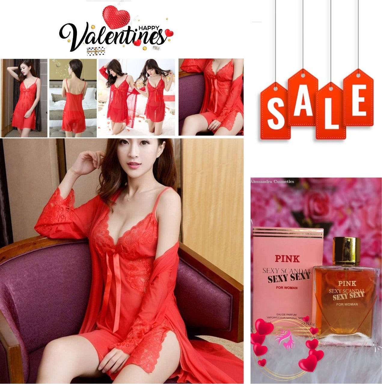 Sexy Valentines Nightwear