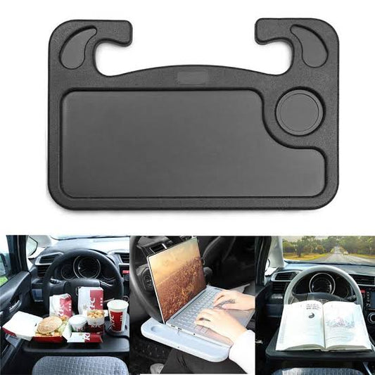 Car steering wheel table laptop tablet iPad or laptop car travel table food hook on the steering wheel tray suitable for constant travelers suitable for most cars