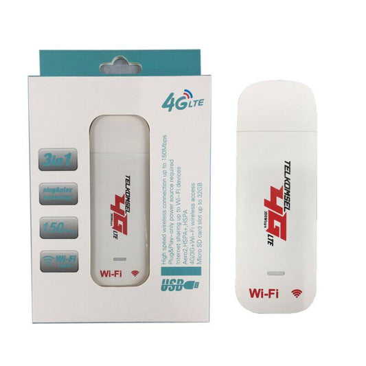 4GLTE USB Dongle+WiFi Hotspot & Sim Slot