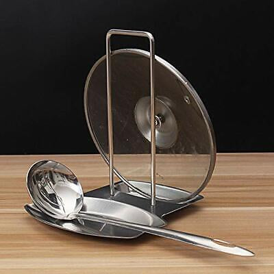 Lid and Spoon Rest Pan Pot Cover Rack Stand Spoon Stove Utensils Holder Kitchen