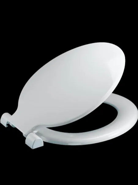 17 Inch White MDF Toilet Seat