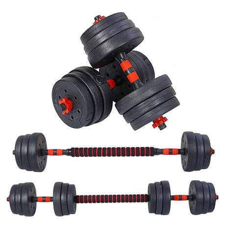 Adjustable Dumbbell Set With Extension Bar Conversion to Barbell 2-in-1 - Various Options