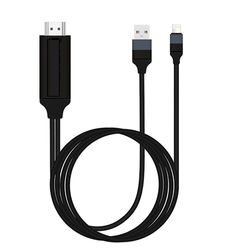 Lightning HDTV Cable Video & Charge Plug & Play