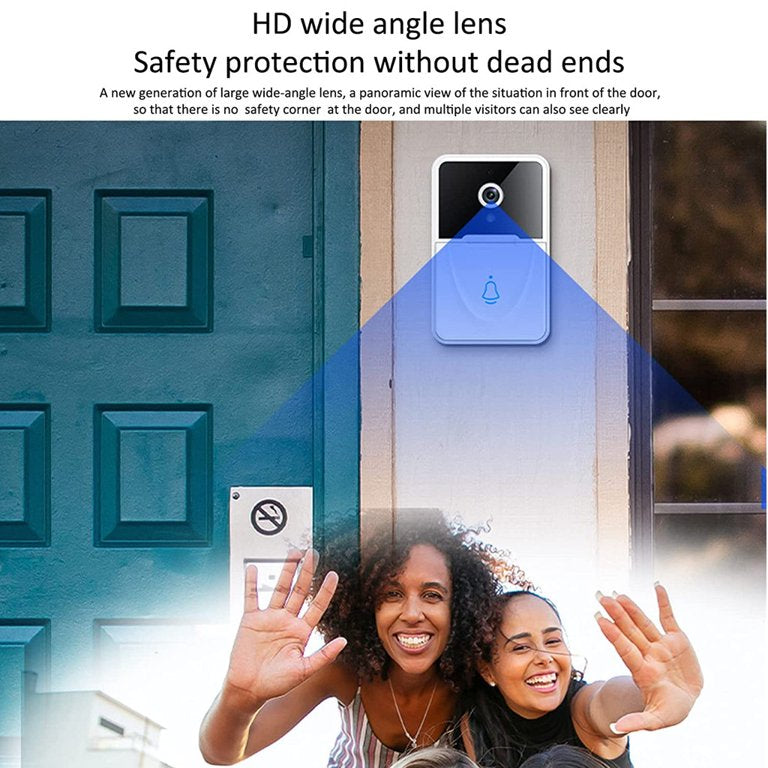 Video Doorbell Camera, HD Smart Wireless WiFi Doorbell Security Camera,Night Vision,Two Way Audio