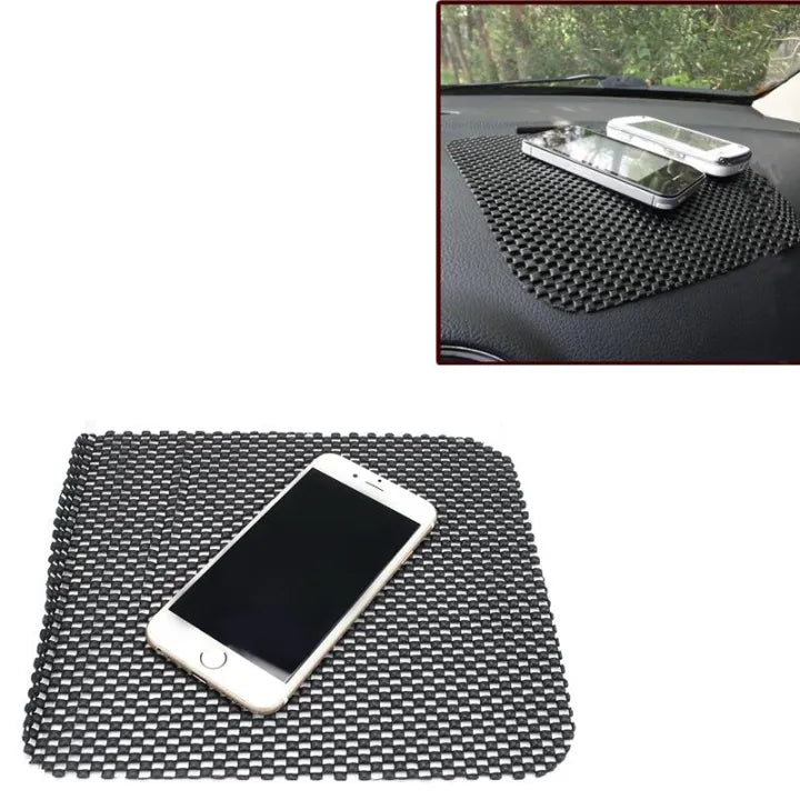 Car Dashboard Tray Sticky Dash Mat Car Phone Holder with Mount - Large Non Slip Gel Pad Accessories Holder for Keys, Cell Phone