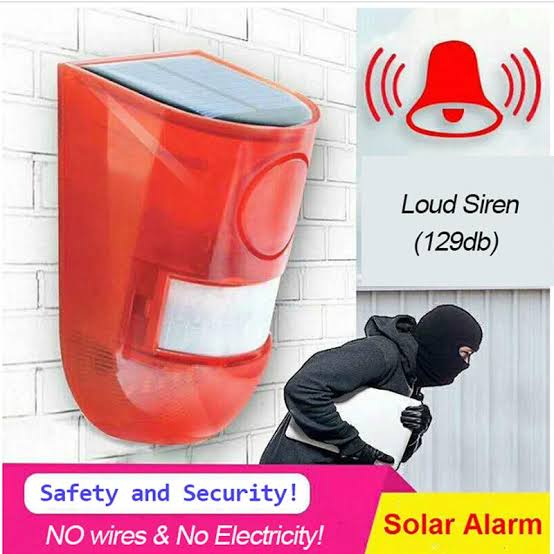 Wireless Motion Sensor Solar Alarm