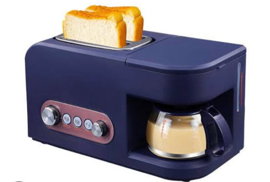 2 in 1 Breakfast Maker Toaster with Coffee Maker - 500ml