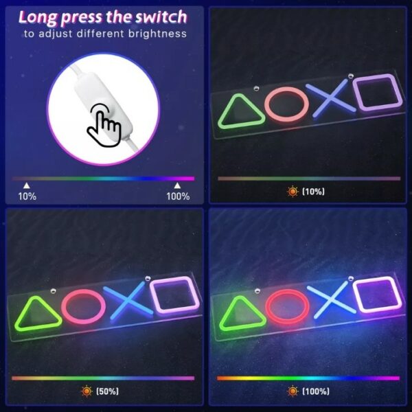 Controller Symbols Neon Atmosphere Light